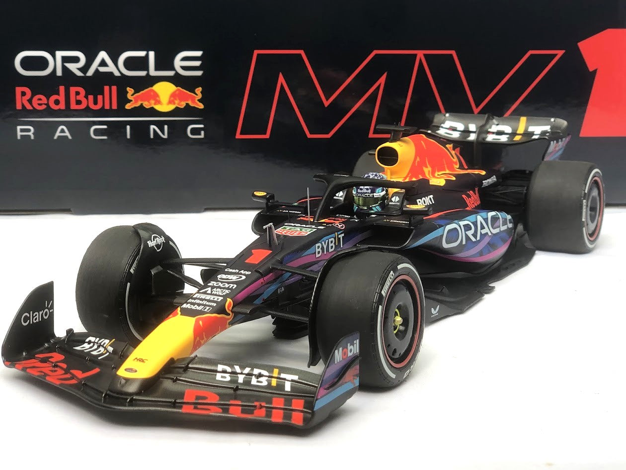 Max Verstappen Red Bull RB19 Winner Miami GP 2023 Model F1 1/18