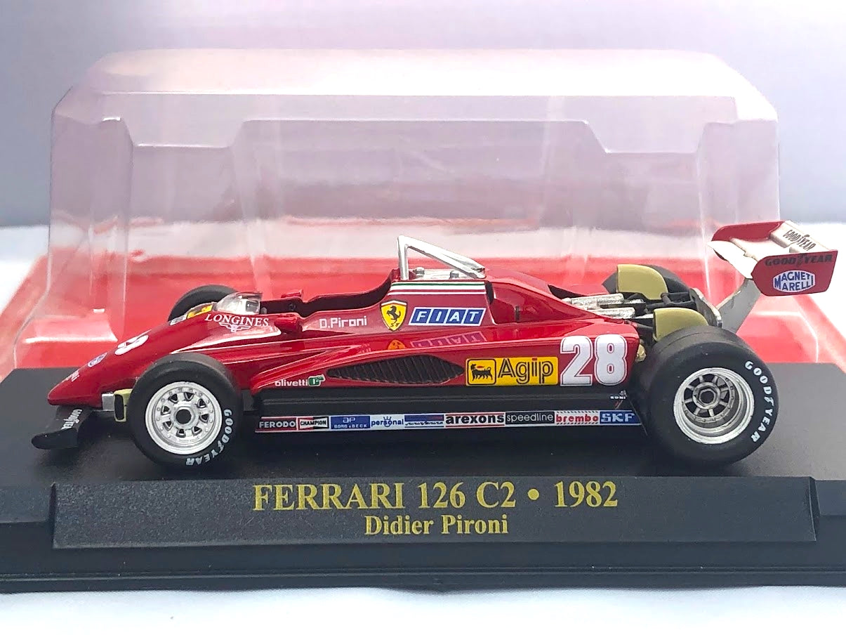 Ferrari アシェット 1/43 フェラーリ 126 C2 1982 レッド #28 Hachette Ferrari Didier Pironi F1
