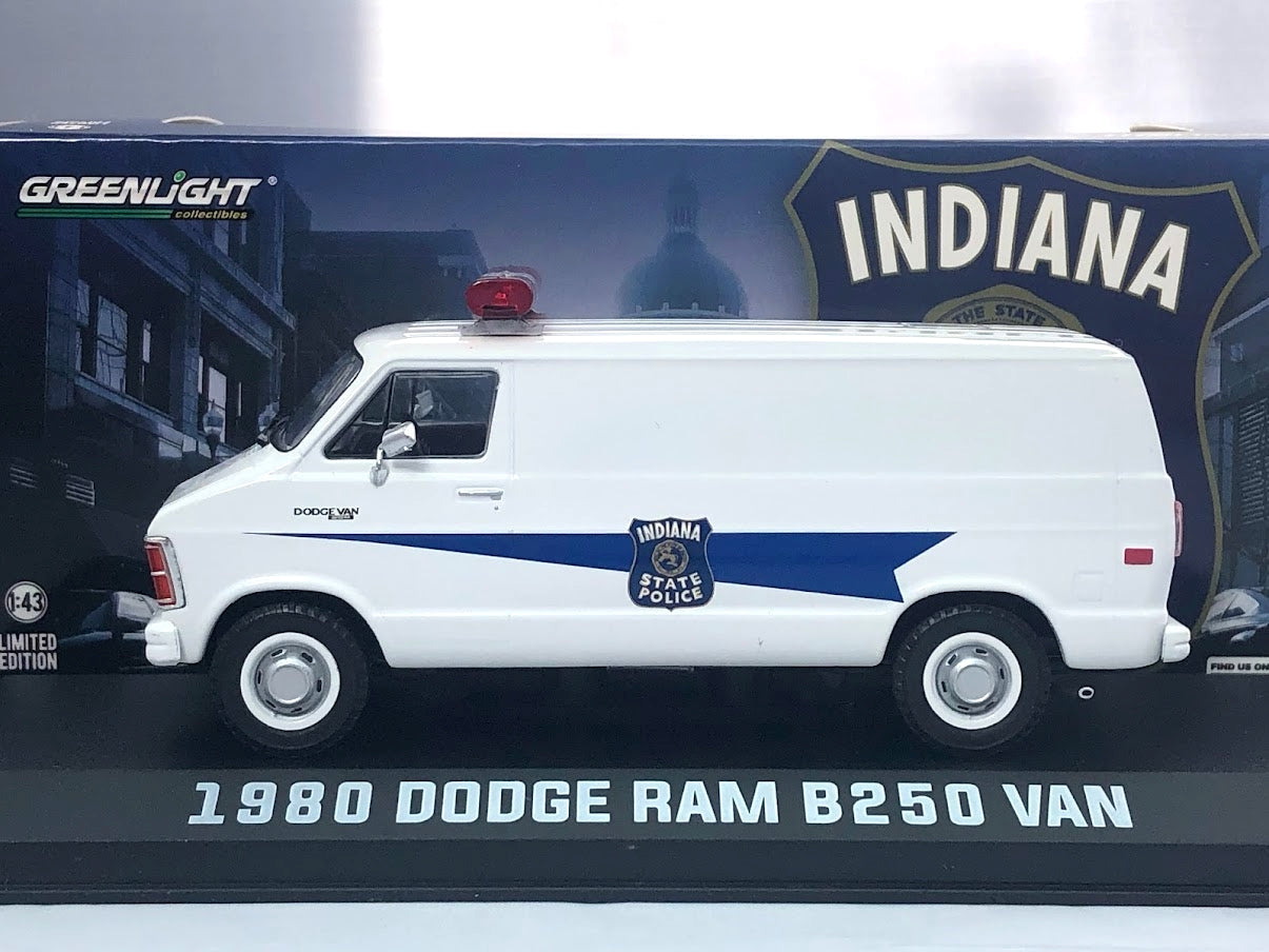 1980 Dodge RAM B250 Van Indiana State Police 1/43 Diecast Model